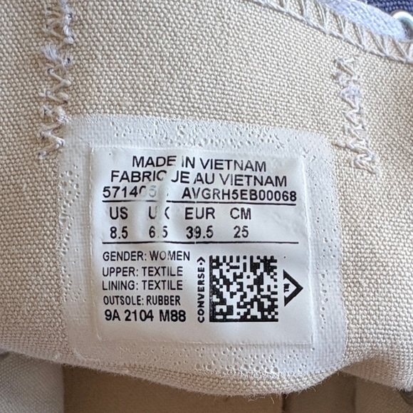 Converse Classic Blue and White Platform Sneakers - Picture 3 of 8